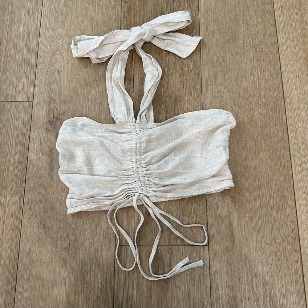 EUC Drawstring Halter Top - Picture 6 of 10